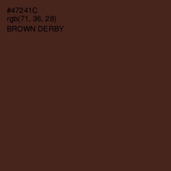 #47241C - Brown Derby Color Image