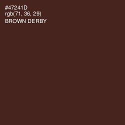 #47241D - Brown Derby Color Image