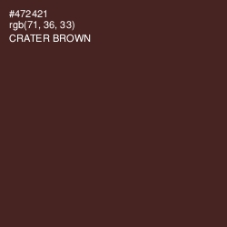 #472421 - Crater Brown Color Image