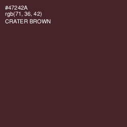 #47242A - Crater Brown Color Image