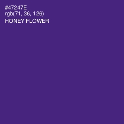 #47247E - Honey Flower Color Image