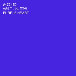 #4724E0 - Purple Heart Color Image