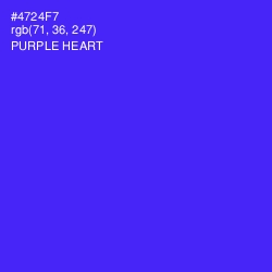 #4724F7 - Purple Heart Color Image