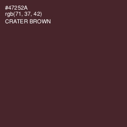 #47252A - Crater Brown Color Image