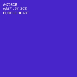 #4725CB - Purple Heart Color Image