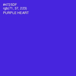 #4725DF - Purple Heart Color Image