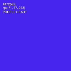 #4725EE - Purple Heart Color Image