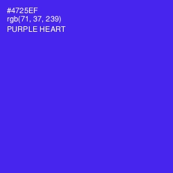 #4725EF - Purple Heart Color Image