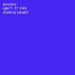 #4725F0 - Purple Heart Color Image