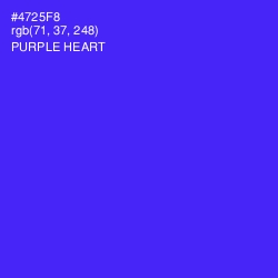 #4725F8 - Purple Heart Color Image
