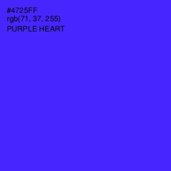 #4725FF - Purple Heart Color Image