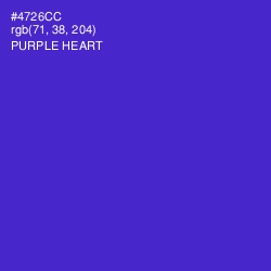 #4726CC - Purple Heart Color Image