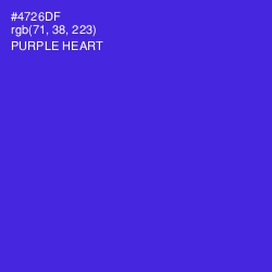 #4726DF - Purple Heart Color Image