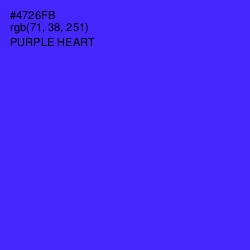 #4726FB - Purple Heart Color Image