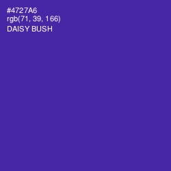 #4727A6 - Daisy Bush Color Image