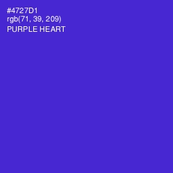 #4727D1 - Purple Heart Color Image
