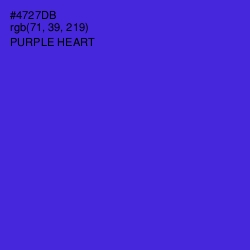 #4727DB - Purple Heart Color Image