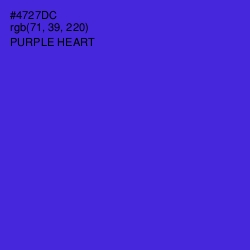 #4727DC - Purple Heart Color Image