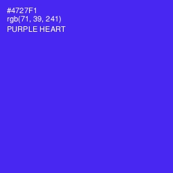 #4727F1 - Purple Heart Color Image