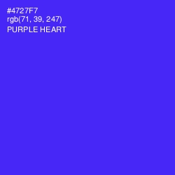 #4727F7 - Purple Heart Color Image