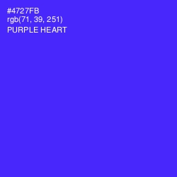 #4727FB - Purple Heart Color Image