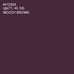 #47283A - Woody Brown Color Image