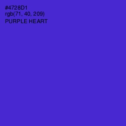 #4728D1 - Purple Heart Color Image