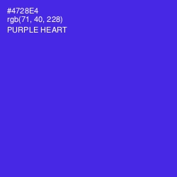 #4728E4 - Purple Heart Color Image