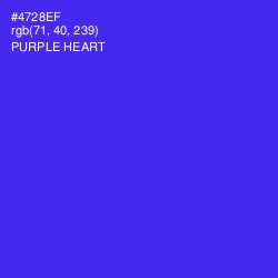 #4728EF - Purple Heart Color Image