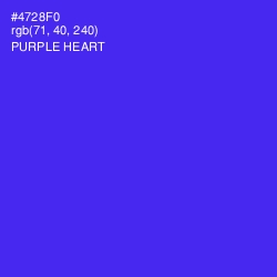 #4728F0 - Purple Heart Color Image