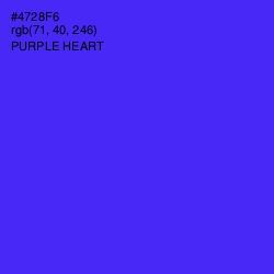 #4728F6 - Purple Heart Color Image