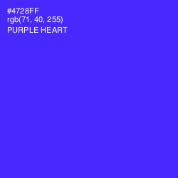 #4728FF - Purple Heart Color Image