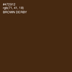#472912 - Brown Derby Color Image