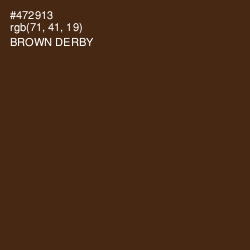 #472913 - Brown Derby Color Image