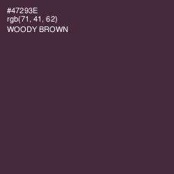 #47293E - Woody Brown Color Image