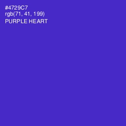 #4729C7 - Purple Heart Color Image