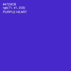 #4729CB - Purple Heart Color Image