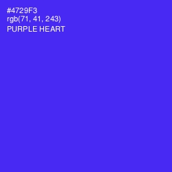 #4729F3 - Purple Heart Color Image