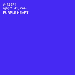 #4729F4 - Purple Heart Color Image