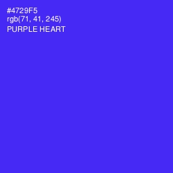 #4729F5 - Purple Heart Color Image