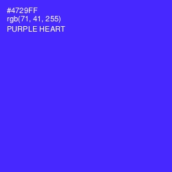 #4729FF - Purple Heart Color Image