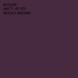 #472A3F - Woody Brown Color Image