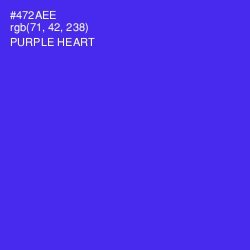 #472AEE - Purple Heart Color Image
