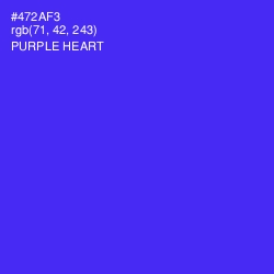 #472AF3 - Purple Heart Color Image