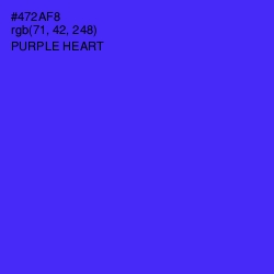 #472AF8 - Purple Heart Color Image