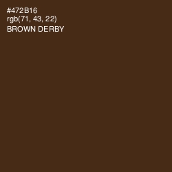 #472B16 - Brown Derby Color Image