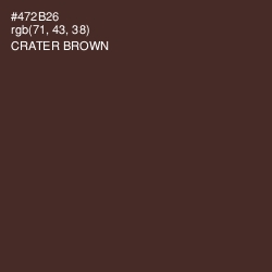 #472B26 - Crater Brown Color Image