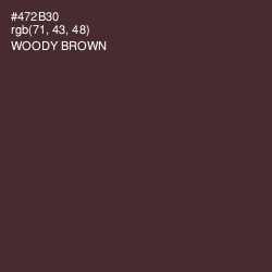 #472B30 - Woody Brown Color Image