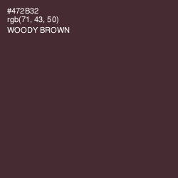 #472B32 - Woody Brown Color Image