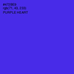 #472BE9 - Purple Heart Color Image